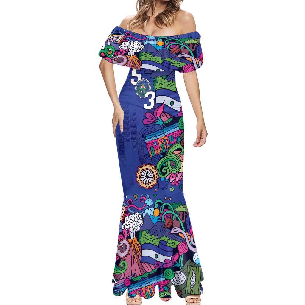 El Salvador Mermaid Dress Beauty Local Inspired - Wonder Print Shop