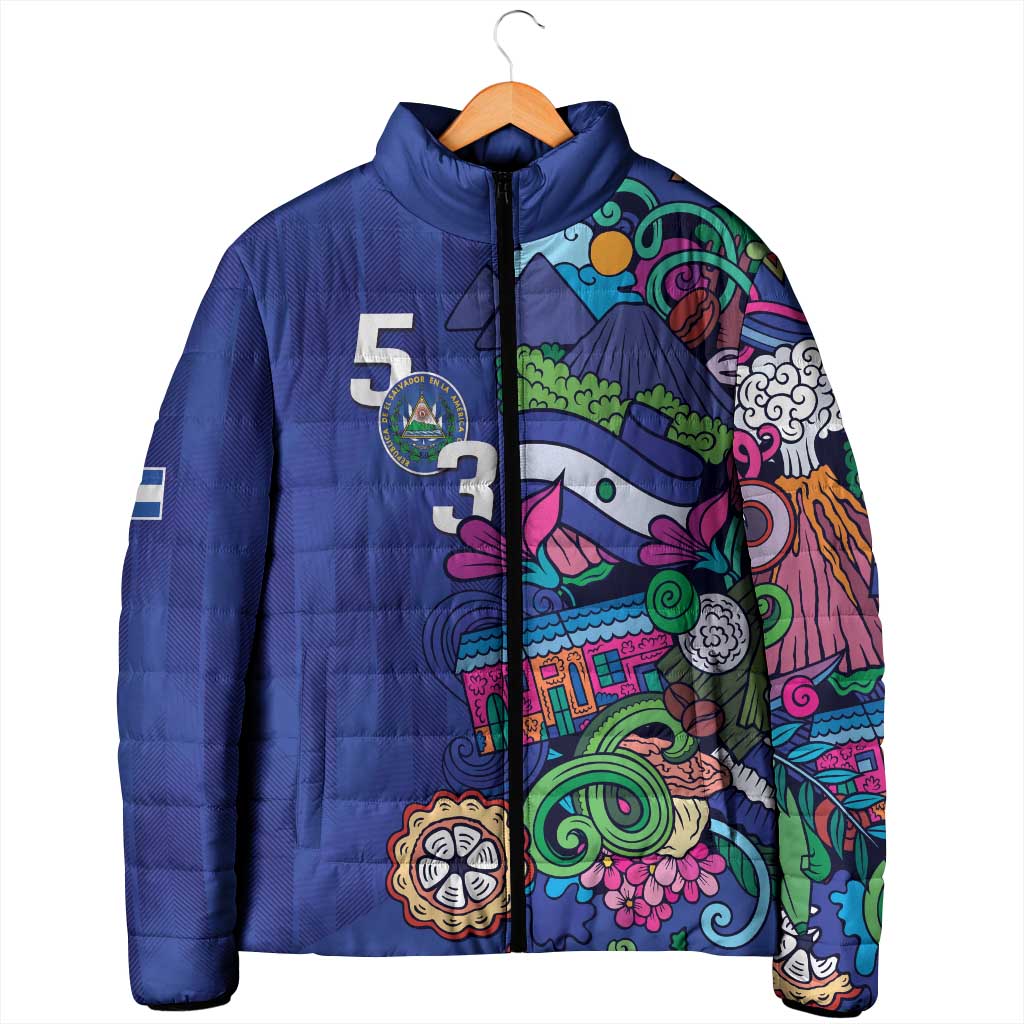 El Salvador Padded Jacket Beauty Local Inspired - Wonder Print Shop