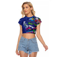 El Salvador Raglan Cropped T Shirt Beauty Local Inspired - Wonder Print Shop