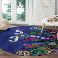 El Salvador Round Carpet Beauty Local Inspired - Wonder Print Shop