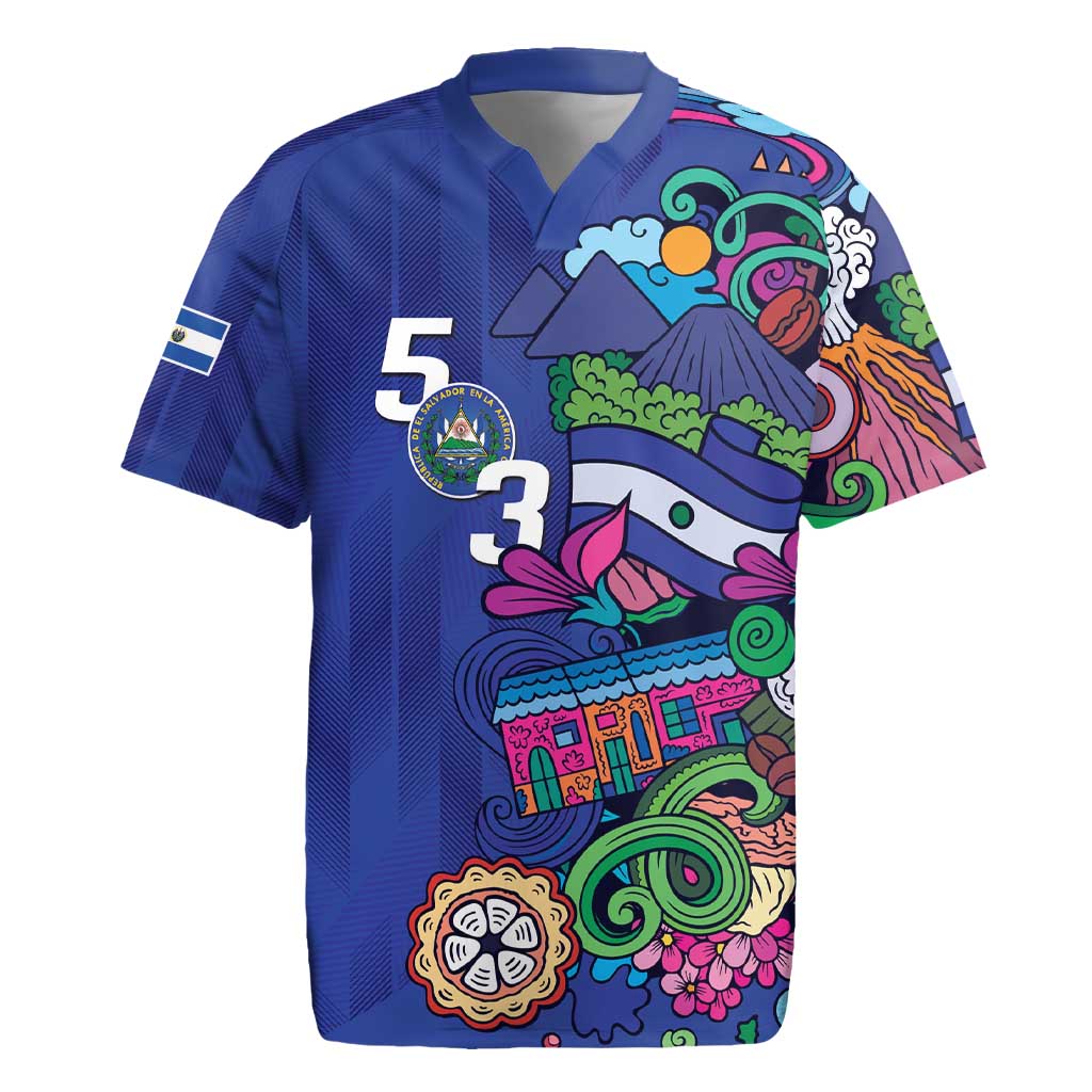 El Salvador Rugby Jersey Beauty Local Inspired - Wonder Print Shop
