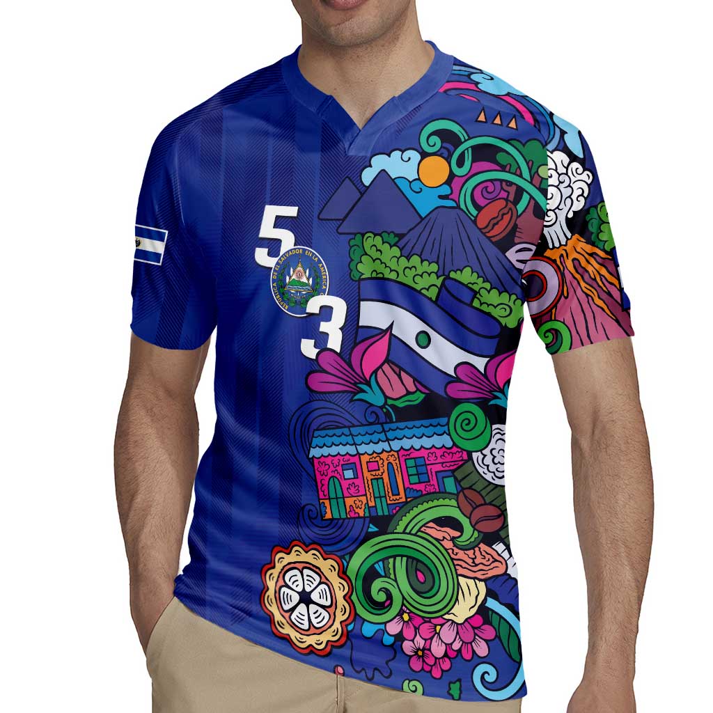 El Salvador Rugby Jersey Beauty Local Inspired - Wonder Print Shop