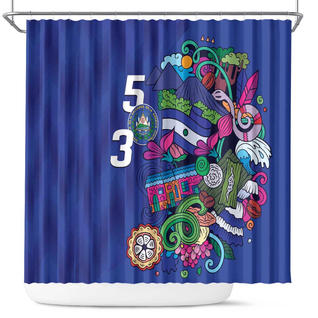 El Salvador Shower Curtain Beauty Local Inspired - Wonder Print Shop