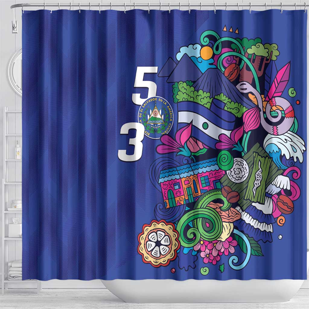 El Salvador Shower Curtain Beauty Local Inspired - Wonder Print Shop