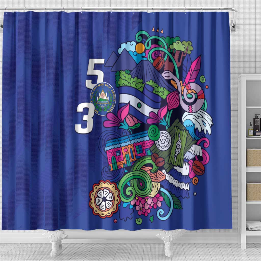 El Salvador Shower Curtain Beauty Local Inspired - Wonder Print Shop