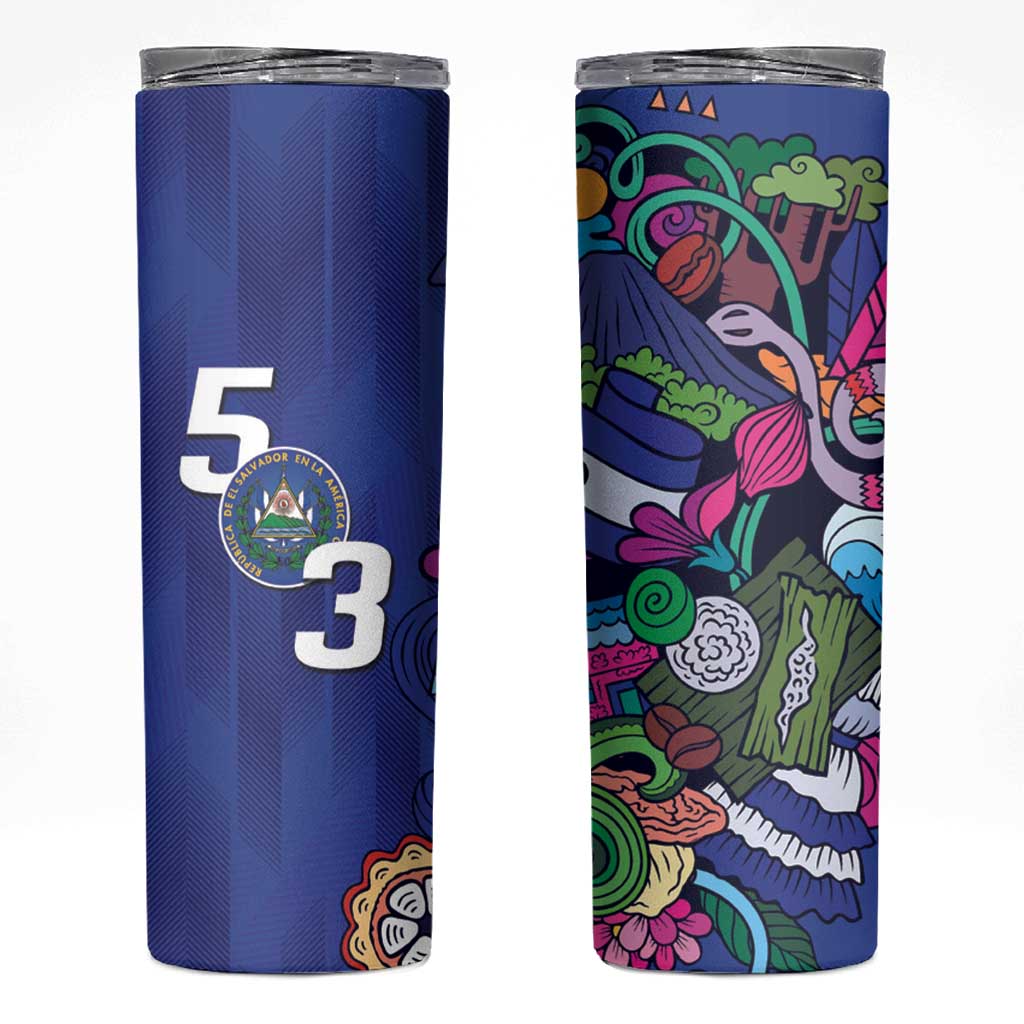 El Salvador Skinny Tumbler Beauty Local Inspired - Wonder Print Shop