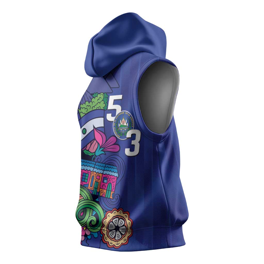 El Salvador Sleeveless Hoodie Beauty Local Inspired - Wonder Print Shop
