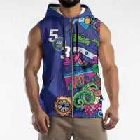 El Salvador Sleeveless Zip Hoodie Beauty Local Inspired - Wonder Print Shop