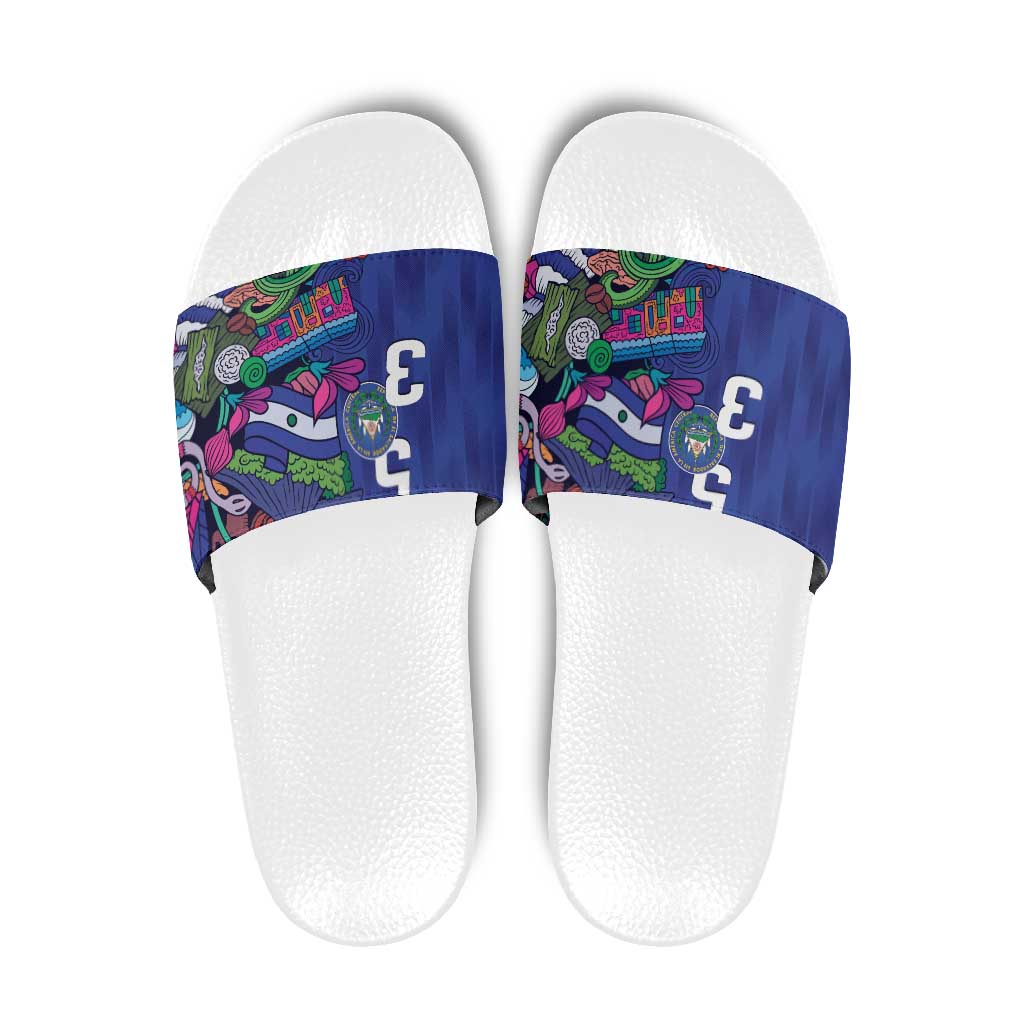 El Salvador Slide Sandals Beauty Local Inspired - Wonder Print Shop