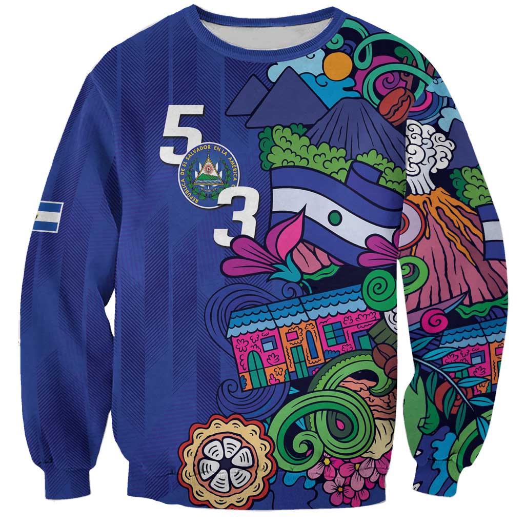 El Salvador Sweatshirt Beauty Local Inspired - Wonder Print Shop