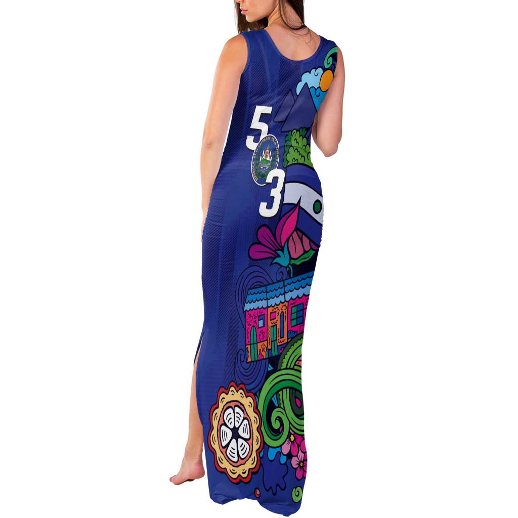 El Salvador Tank Maxi Dress Beauty Local Inspired - Wonder Print Shop