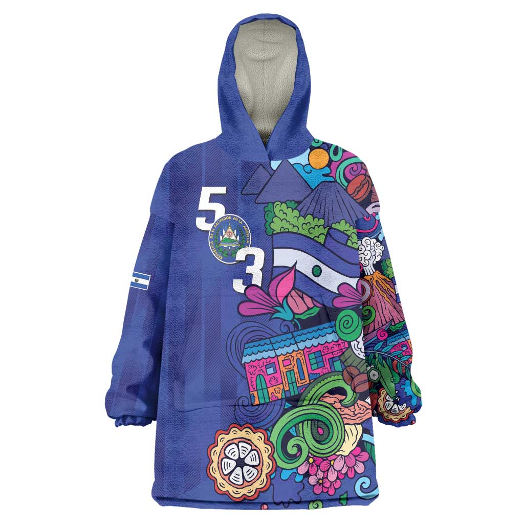 El Salvador Wearable Blanket Hoodie Beauty Local Inspired - Wonder Print Shop