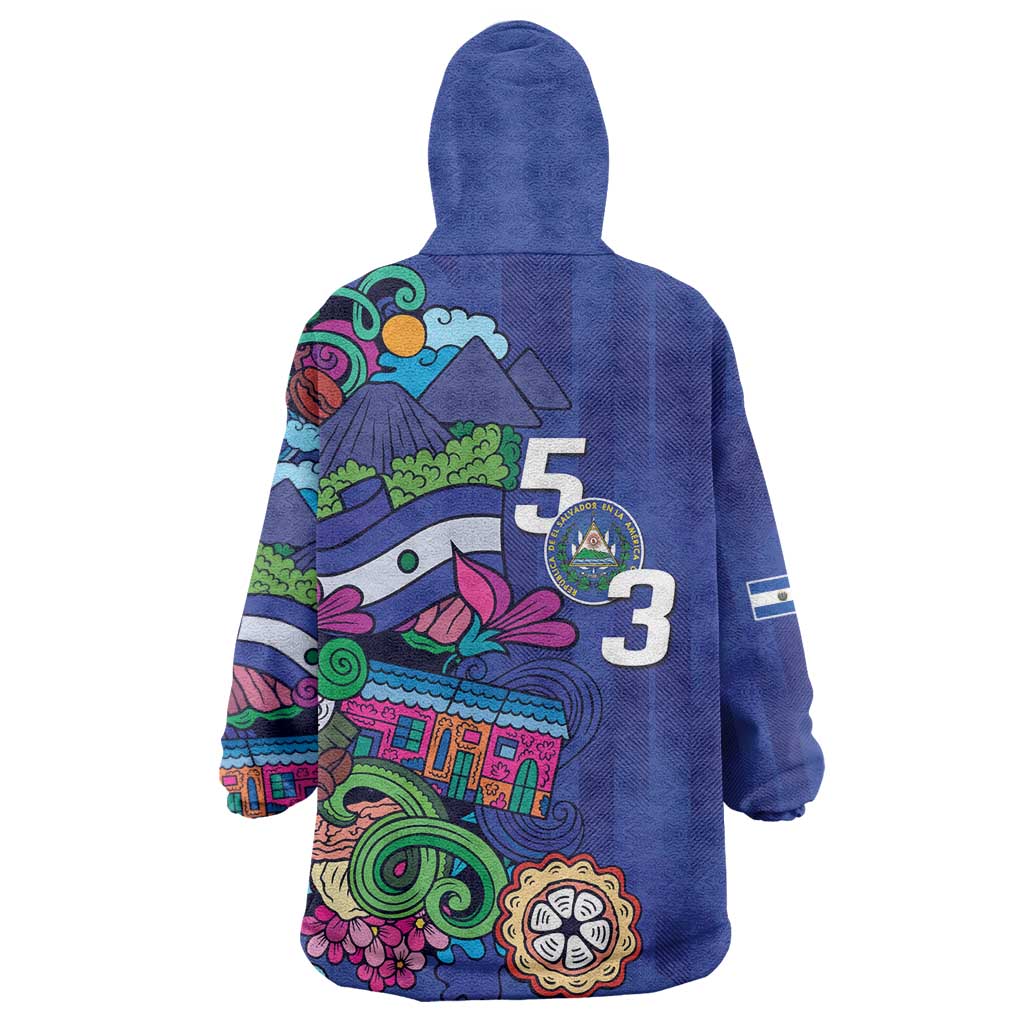 El Salvador Wearable Blanket Hoodie Beauty Local Inspired - Wonder Print Shop