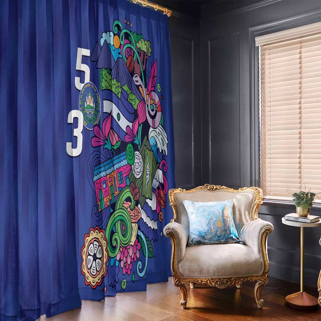El Salvador Window Curtain Beauty Local Inspired - Wonder Print Shop