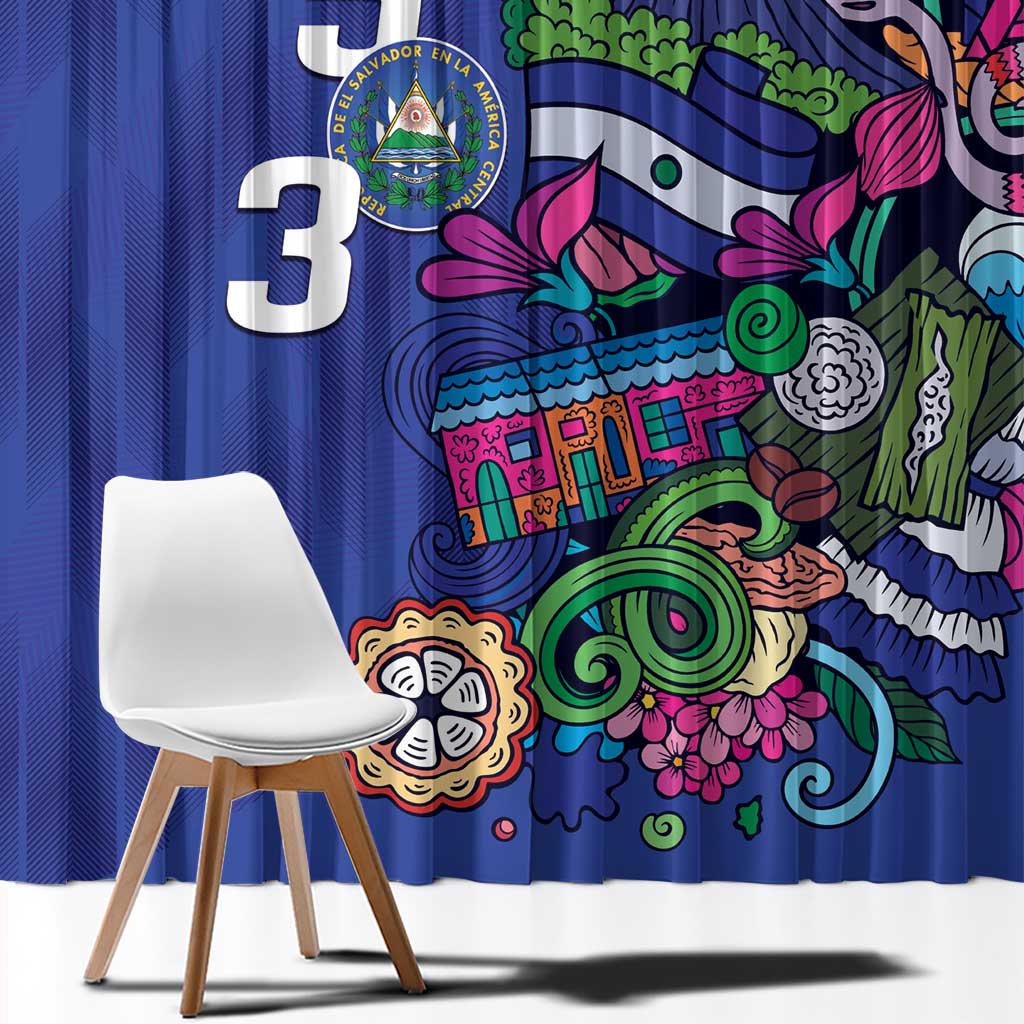 El Salvador Window Curtain Beauty Local Inspired - Wonder Print Shop