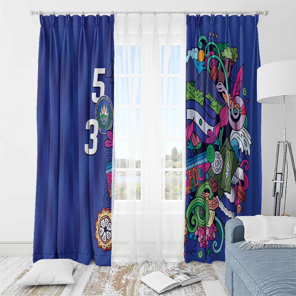 El Salvador Window Curtain Beauty Local Inspired - Wonder Print Shop