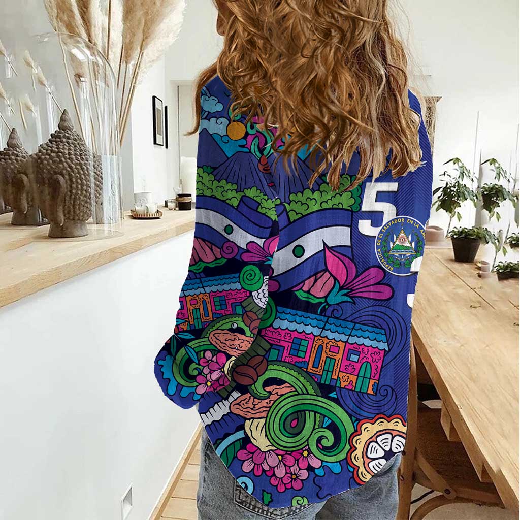 El Salvador Women Casual Shirt Beauty Local Inspired - Wonder Print Shop