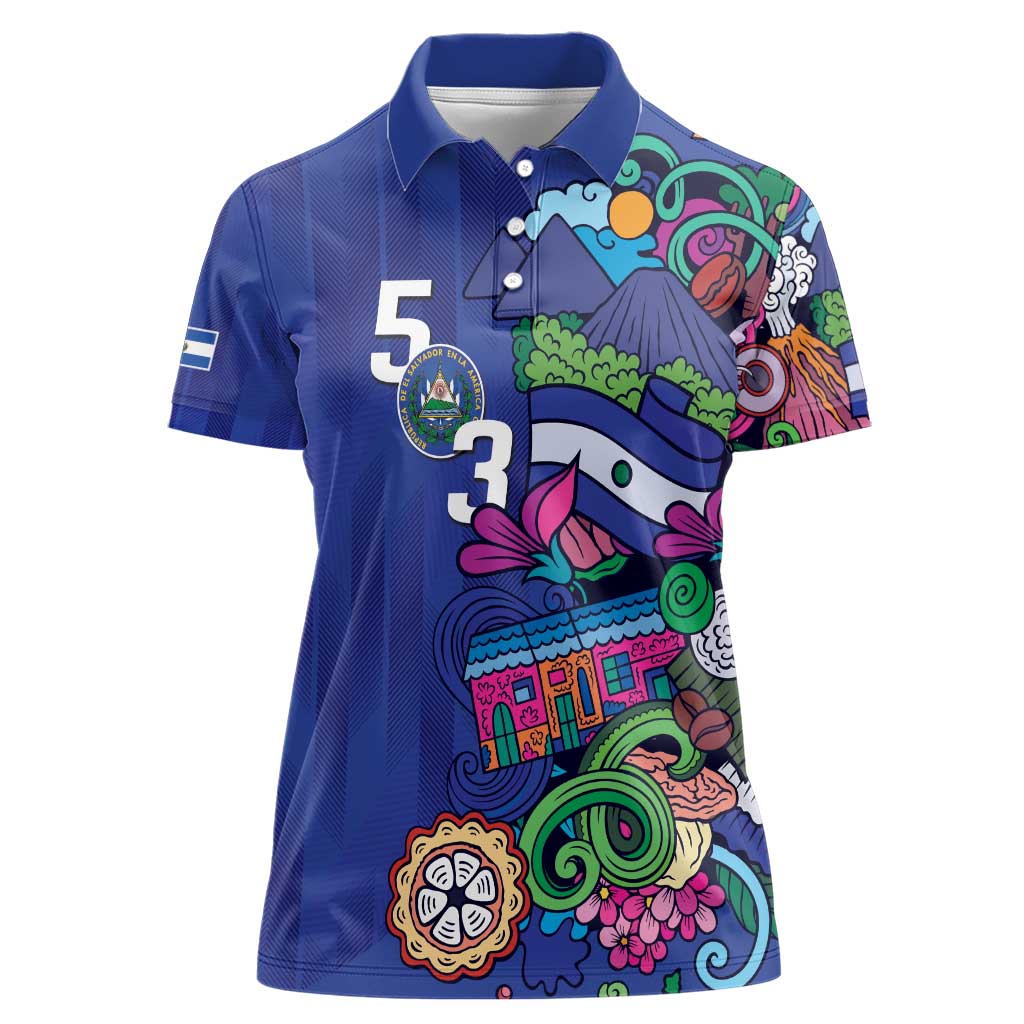 El Salvador Women Polo Shirt Beauty Local Inspired - Wonder Print Shop
