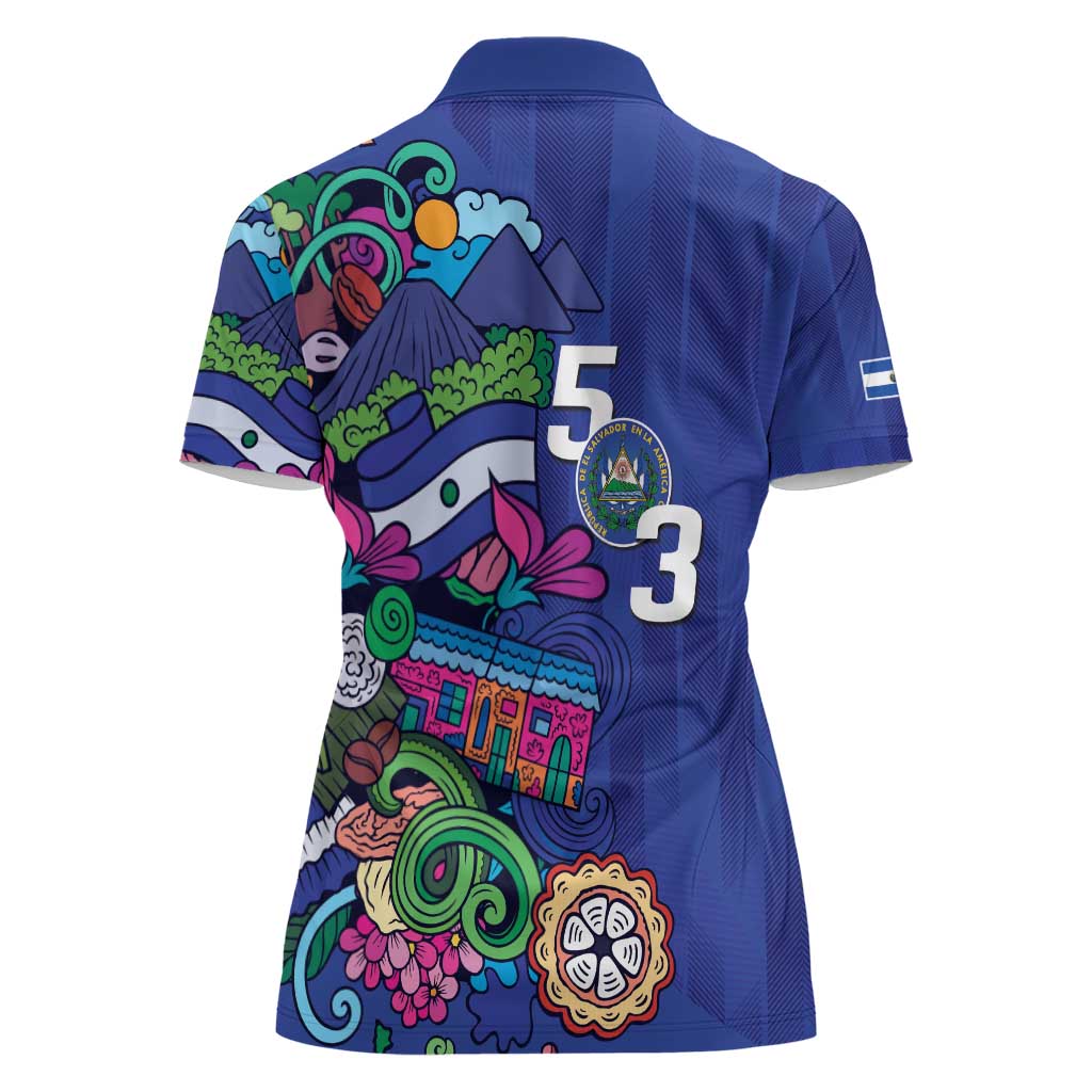 El Salvador Women Polo Shirt Beauty Local Inspired - Wonder Print Shop