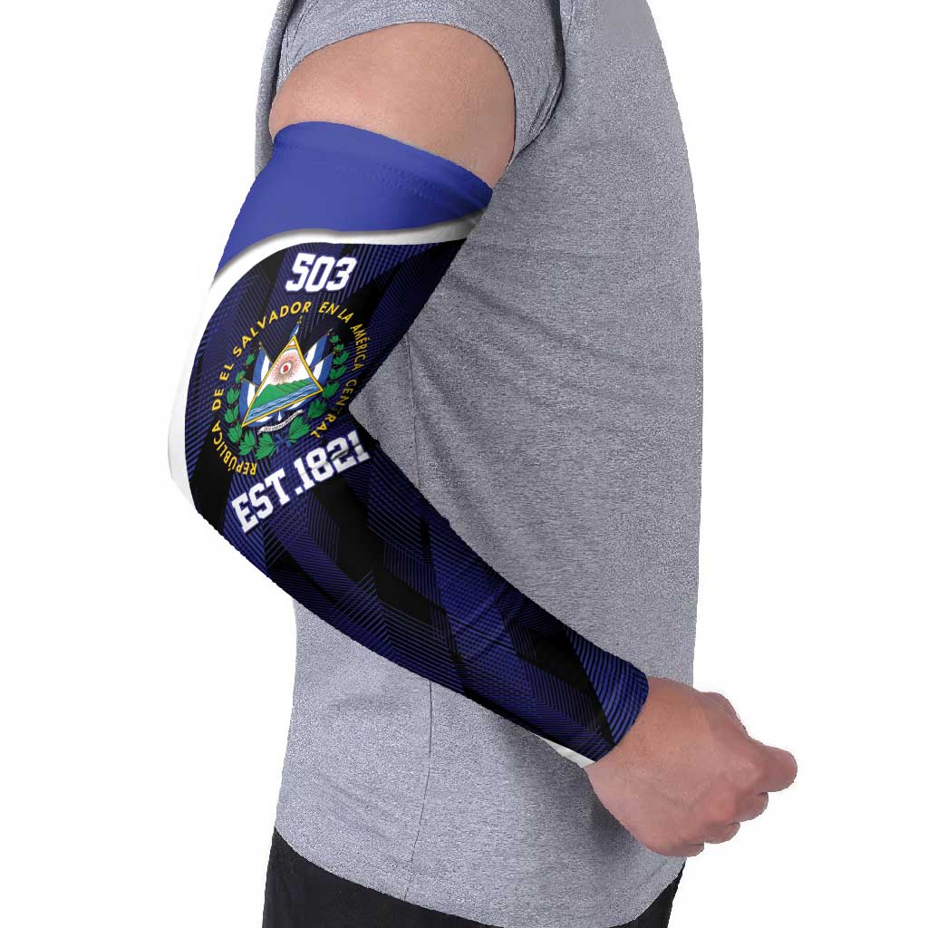 El Salvador Independence Day Arm Sleeves Since 1821 September 15 - Wonder Print Shop