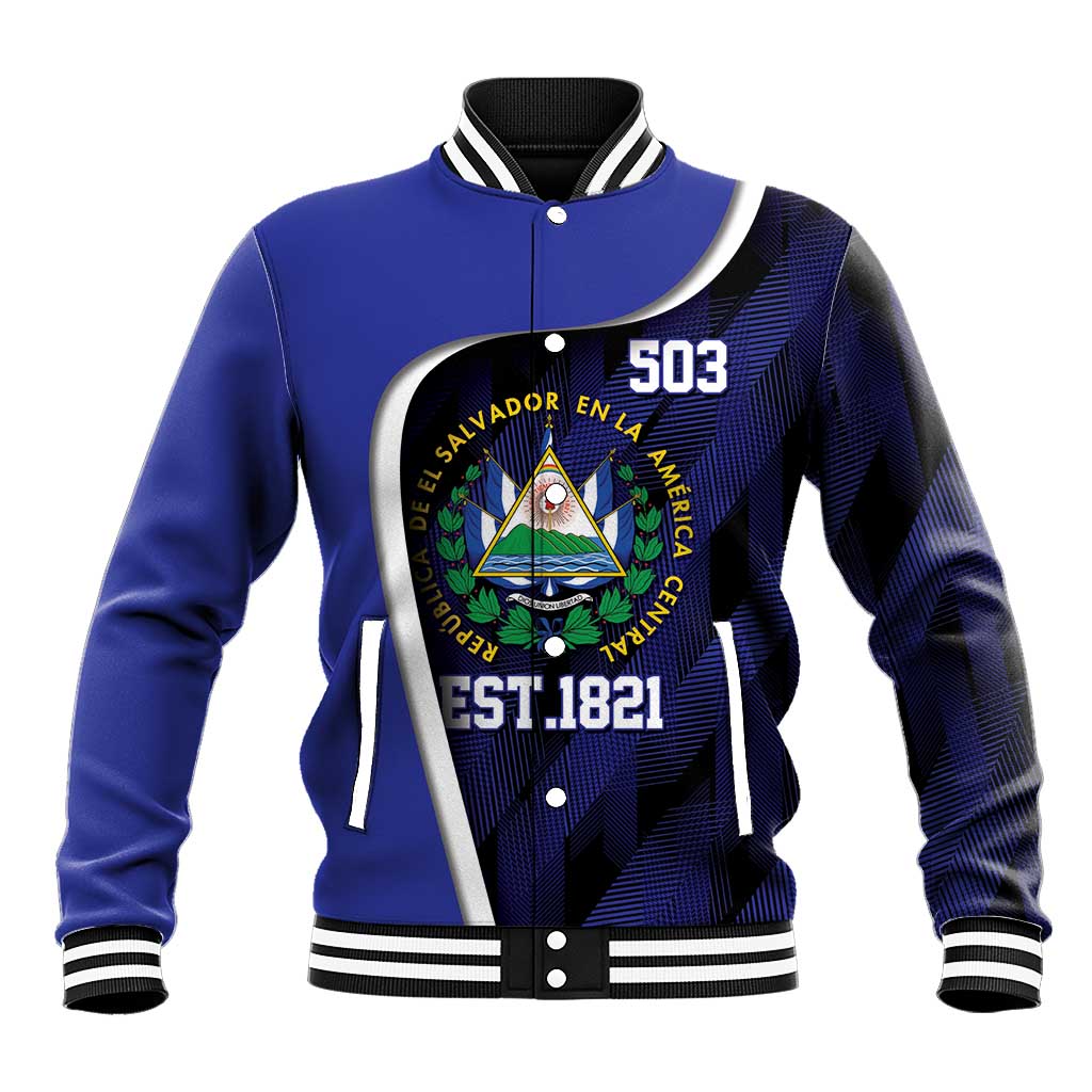 El Salvador Independence Day Baseball Jacket Since 1821 September 15 - Wonder Print Shop