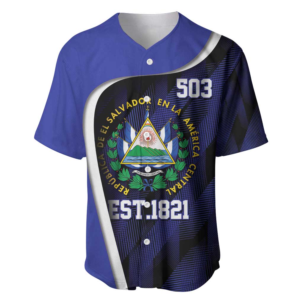 El Salvador Independence Day Baseball Jersey Since 1821 September 15 - Wonder Print Shop