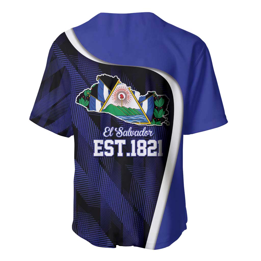 El Salvador Independence Day Baseball Jersey Since 1821 September 15 - Wonder Print Shop