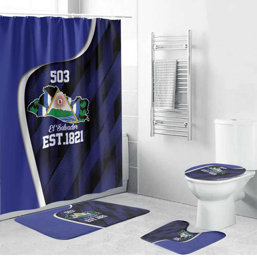 El Salvador Independence Day Bathroom Set Since 1821 September 15 - Wonder Print Shop