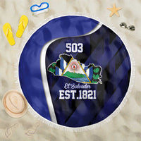 El Salvador Independence Day Beach Blanket Since 1821 September 15 - Wonder Print Shop