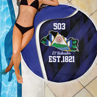 El Salvador Independence Day Beach Blanket Since 1821 September 15 - Wonder Print Shop