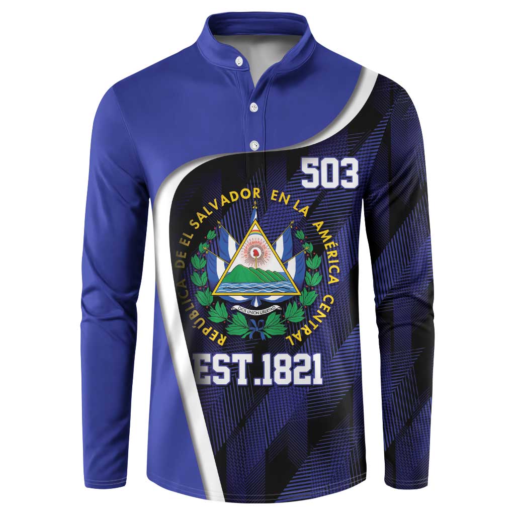 El Salvador Independence Day Button Sweatshirt Since 1821 September 15 - Wonder Print Shop