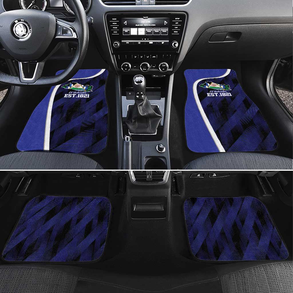 El Salvador Independence Day Car Mats Since 1821 September 15 - Wonder Print Shop