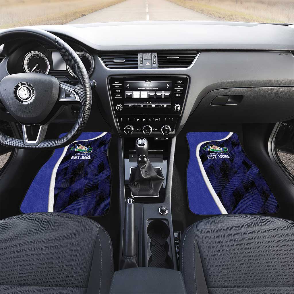El Salvador Independence Day Car Mats Since 1821 September 15 - Wonder Print Shop