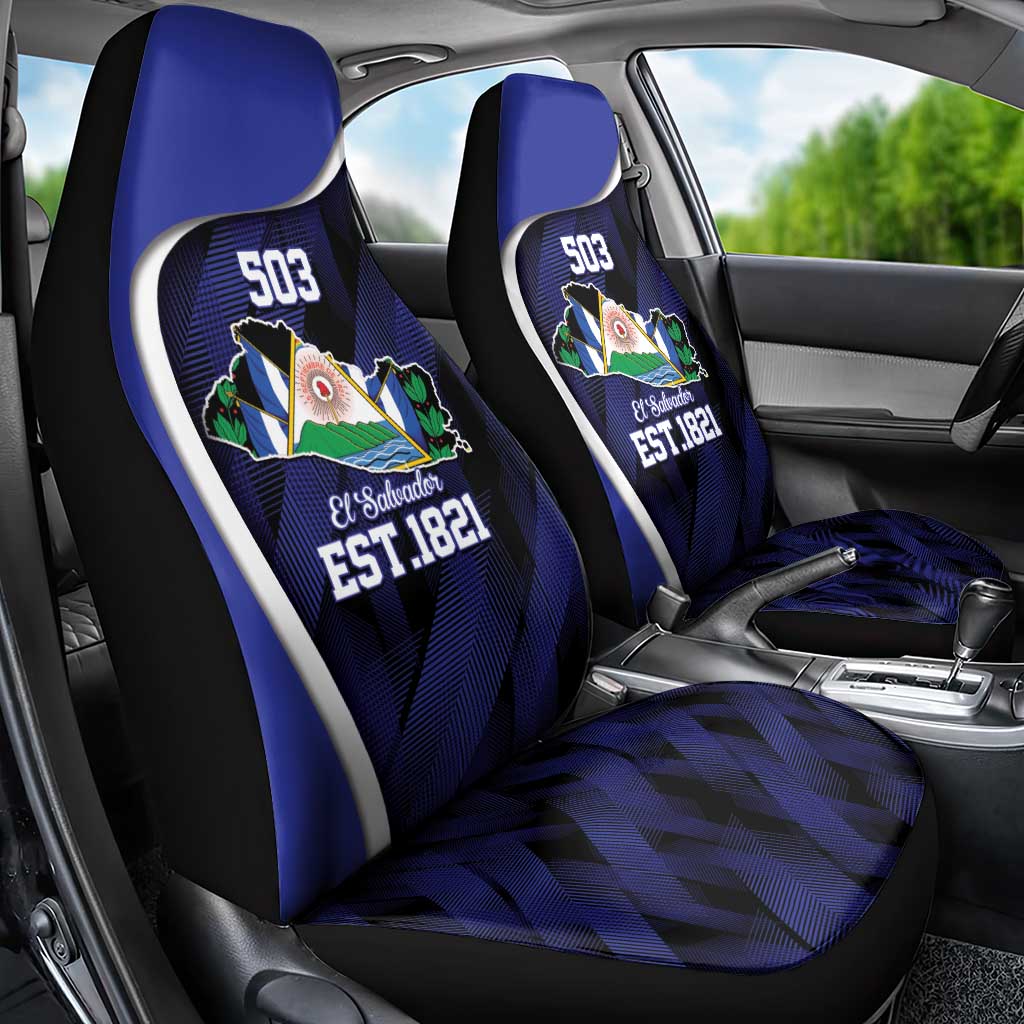 El Salvador Independence Day Car Seat Cover Since 1821 September 15 - Wonder Print Shop