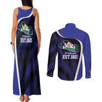 El Salvador Independence Day Couples Matching Tank Maxi Dress and Long Sleeve Button Shirt Since 1821 September 15 - Wonder Print Shop