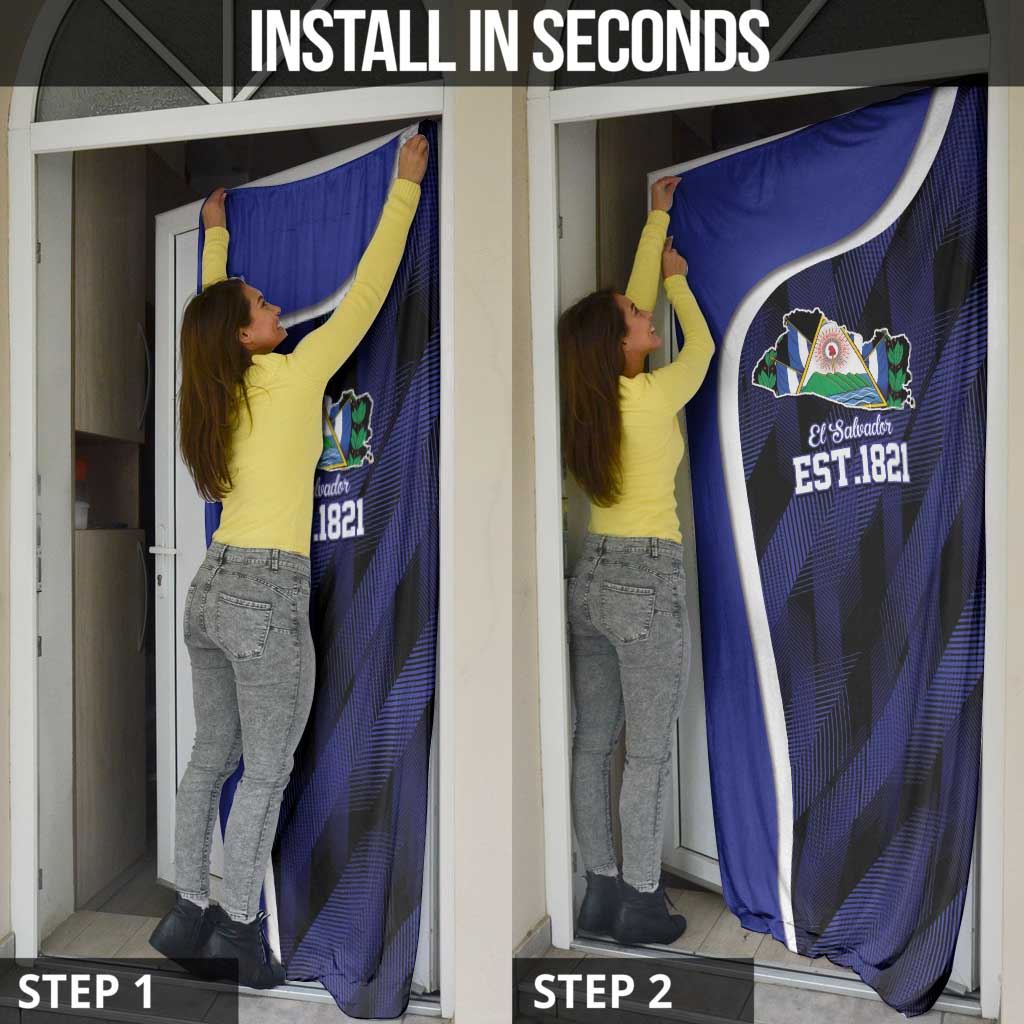 El Salvador Independence Day Door Cover Since 1821 September 15 - Wonder Print Shop