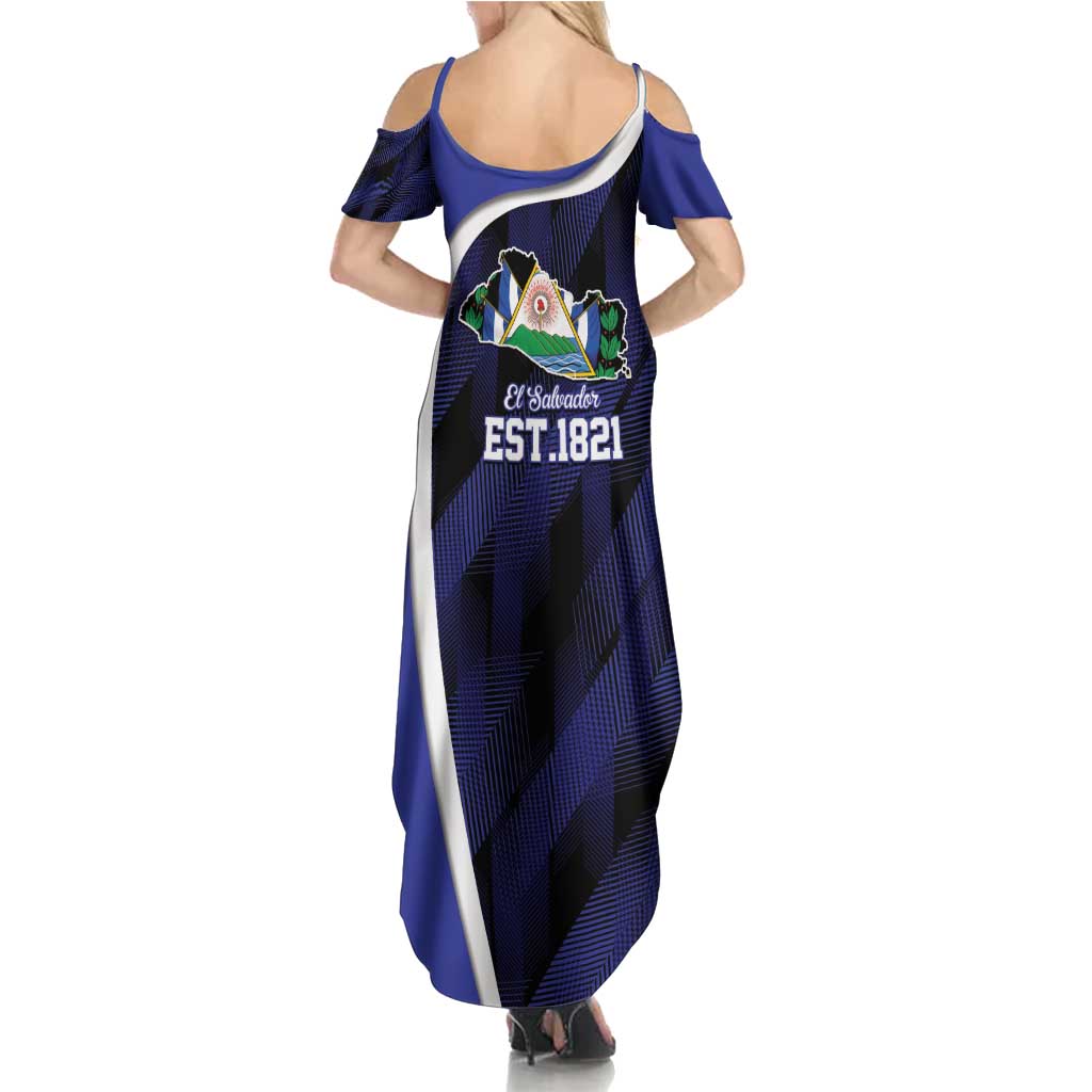 El Salvador Independence Day Family Matching Summer Maxi Dress and Hawaiian Shirt Since 1821 September 15 - Wonder Print Shop