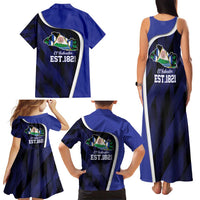 El Salvador Independence Day Family Matching Tank Maxi Dress and Hawaiian Shirt Since 1821 September 15 - Wonder Print Shop
