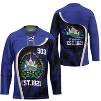 El Salvador Independence Day Hockey Jersey Since 1821 September 15 - Wonder Print Shop
