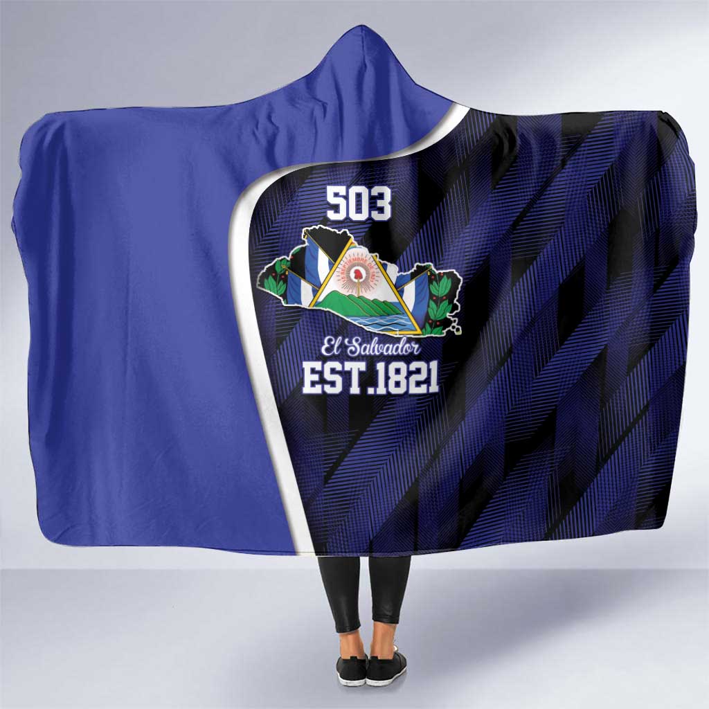 El Salvador Independence Day Hooded Blanket Since 1821 September 15 - Wonder Print Shop