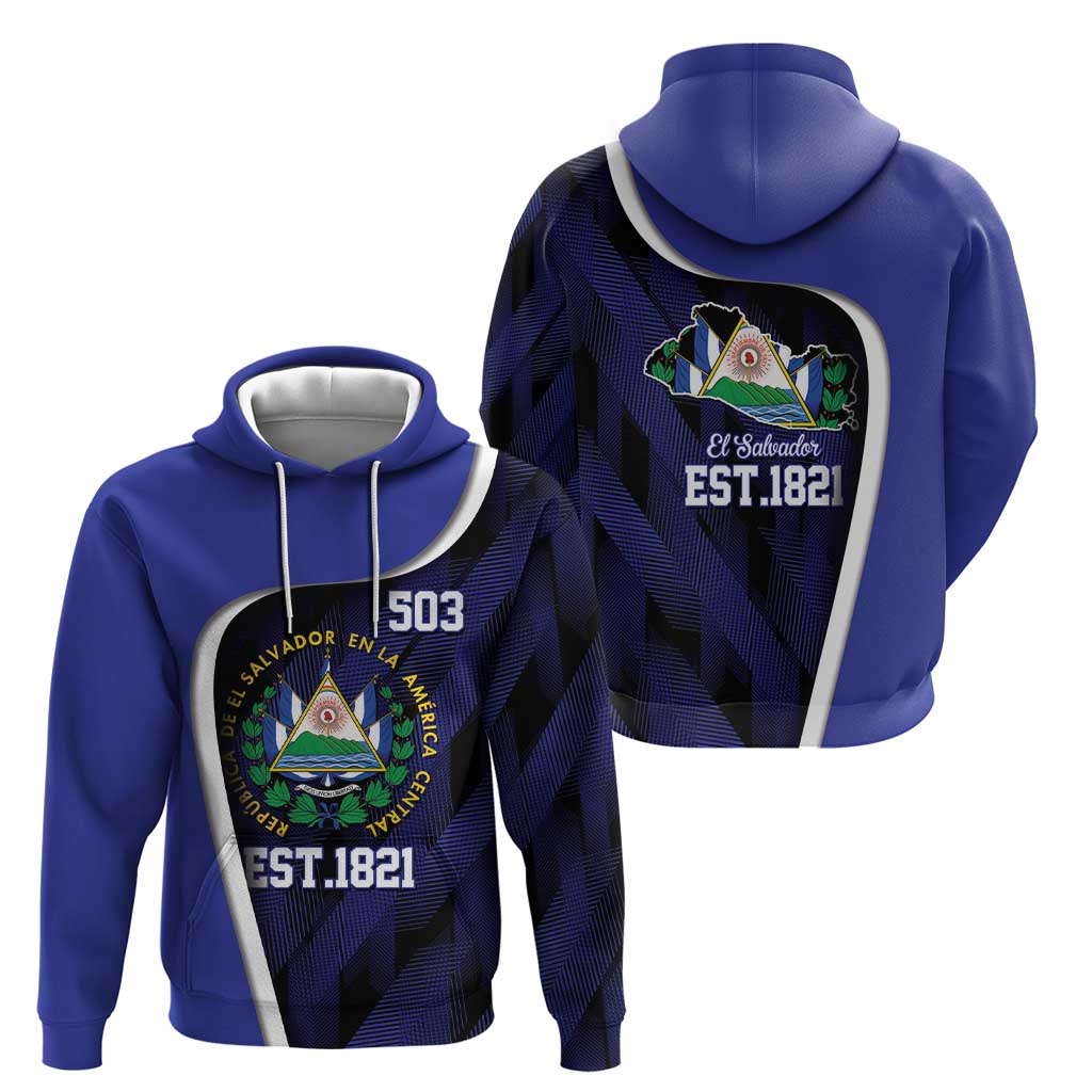 El Salvador Independence Day Hoodie Since 1821 September 15 - Wonder Print Shop
