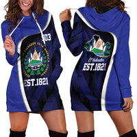 El Salvador Independence Day Hoodie Dress Since 1821 September 15 - Wonder Print Shop
