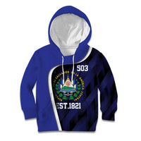 El Salvador Independence Day Kid Hoodie Since 1821 September 15 - Wonder Print Shop