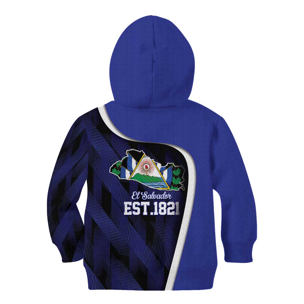 El Salvador Independence Day Kid Hoodie Since 1821 September 15 - Wonder Print Shop