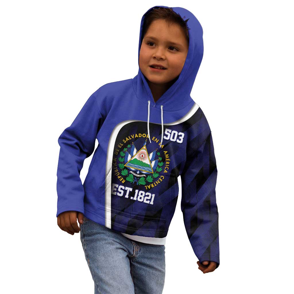 El Salvador Independence Day Kid Hoodie Since 1821 September 15 - Wonder Print Shop