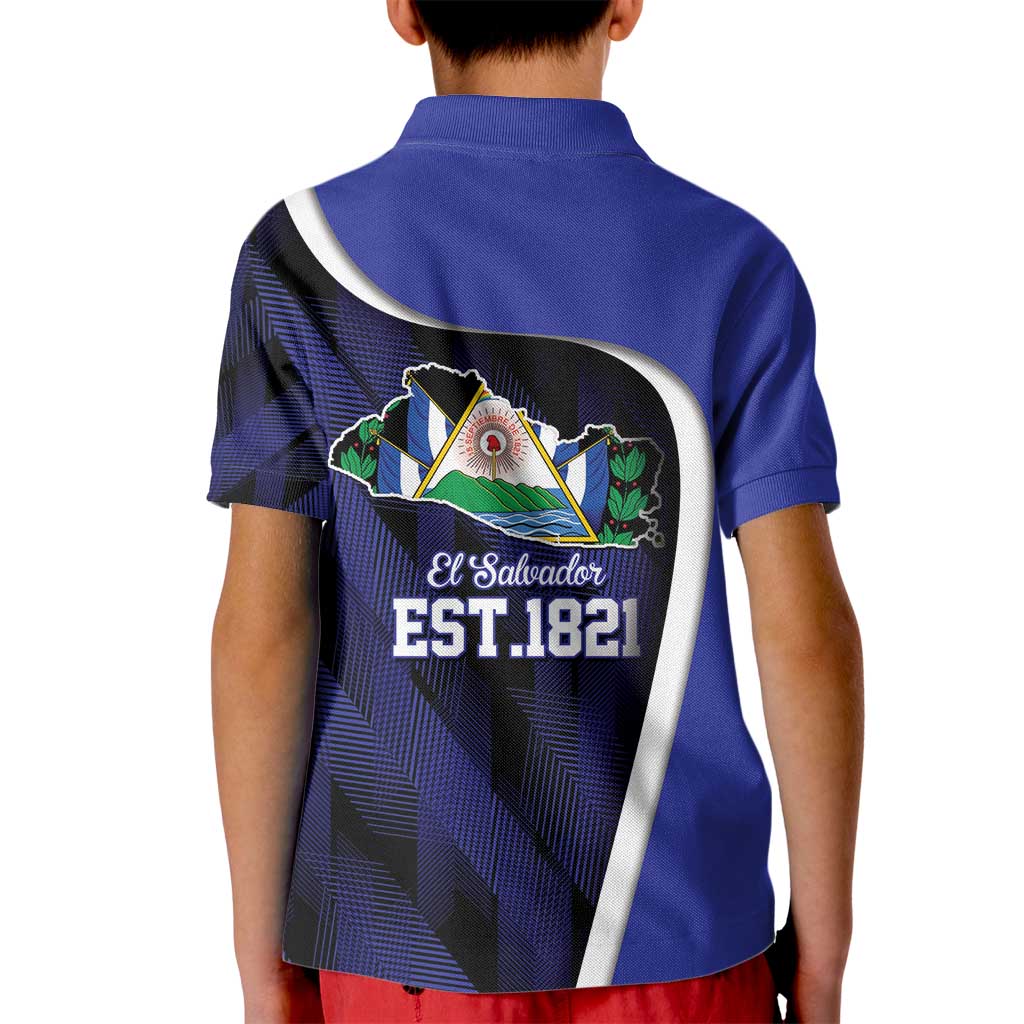 El Salvador Independence Day Kid Polo Shirt Since 1821 September 15 - Wonder Print Shop