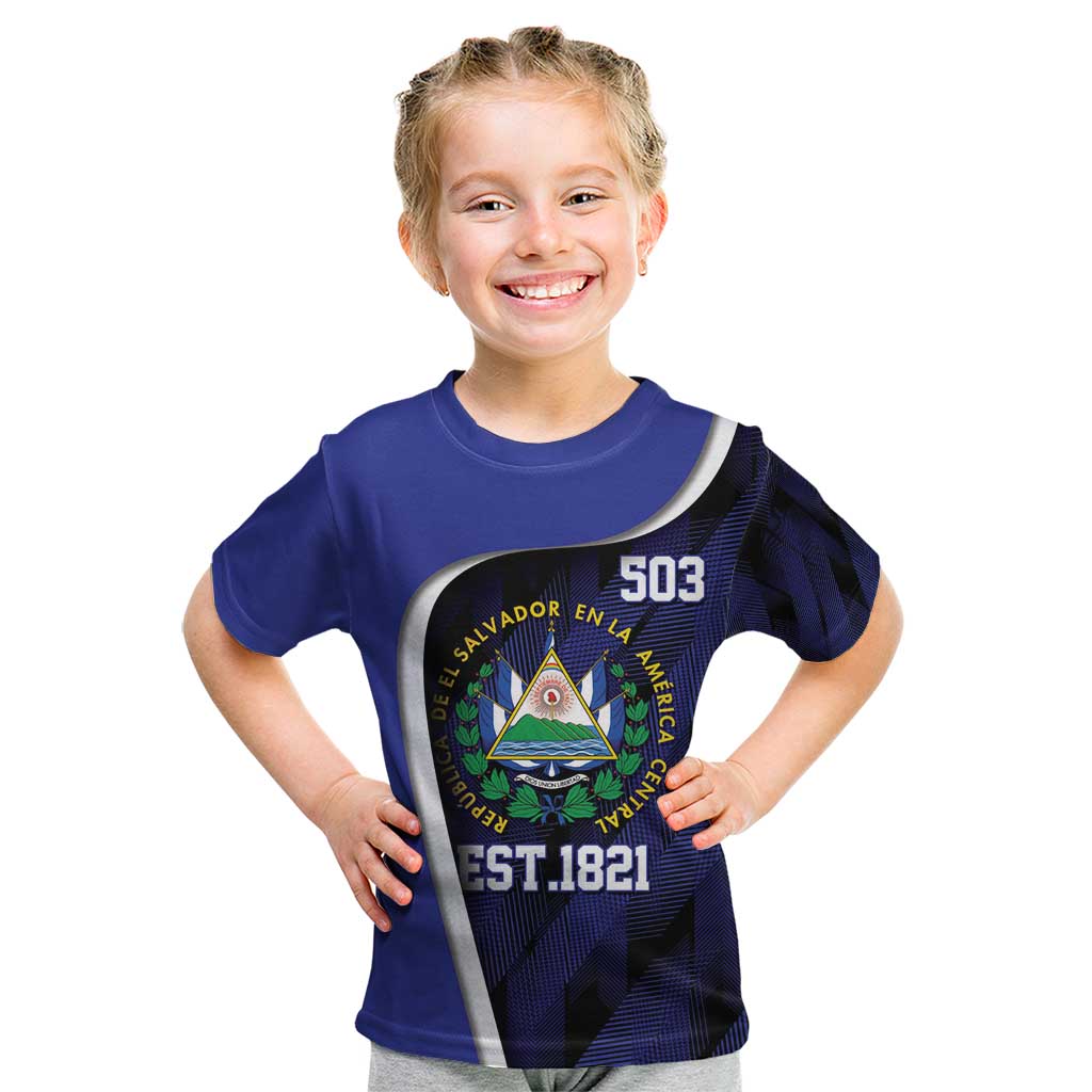 El Salvador Independence Day Kid T Shirt Since 1821 September 15 - Wonder Print Shop
