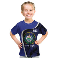 El Salvador Independence Day Kid T Shirt Since 1821 September 15 - Wonder Print Shop