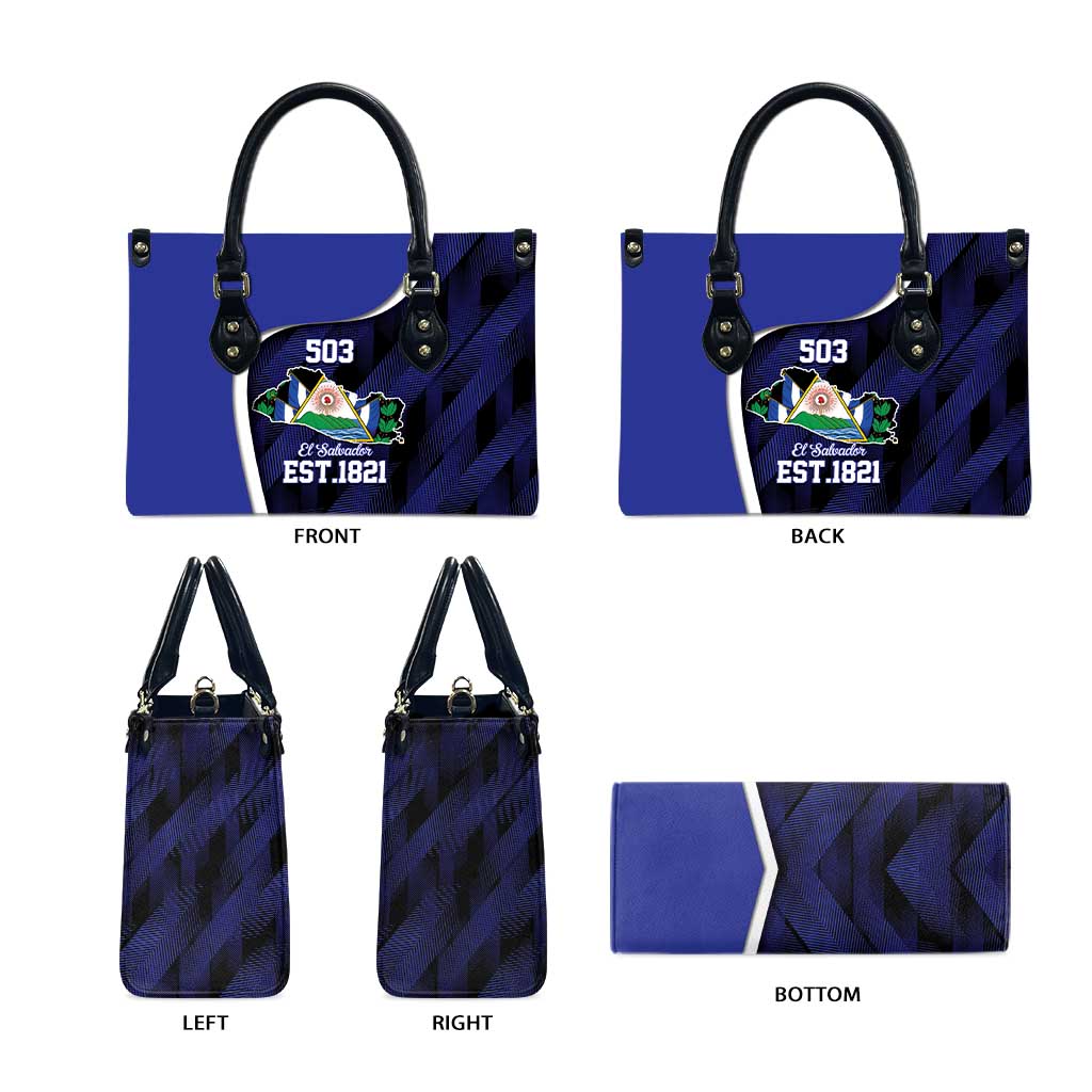El Salvador Independence Day Leather Bag Since 1821 September 15 - Wonder Print Shop