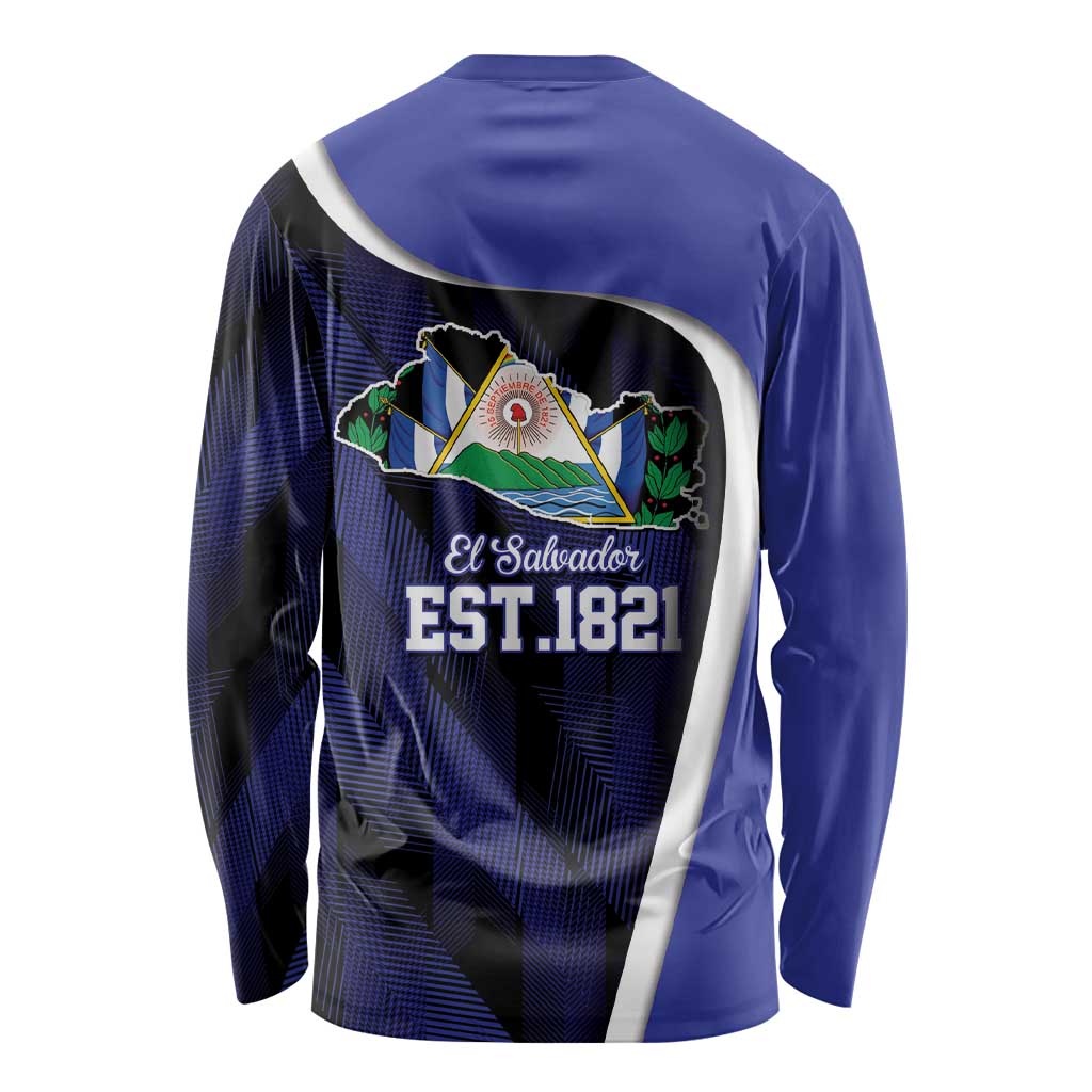 El Salvador Independence Day Long Sleeve Shirt Since 1821 September 15 - Wonder Print Shop